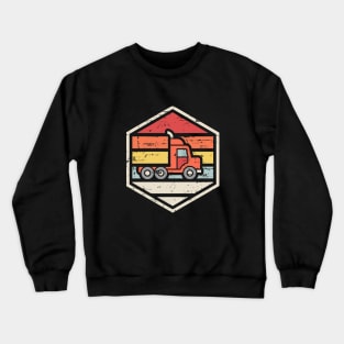 Retro Badge Truck Crewneck Sweatshirt